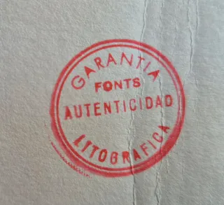 Litografía firmada por Halland 1986