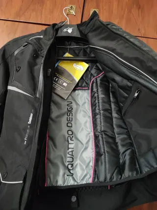 Chaqueta invierno moto Vquattro mujer
