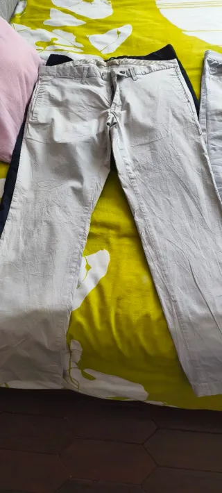 Pantalones POLO MEN Beige, azul oscuro y gris