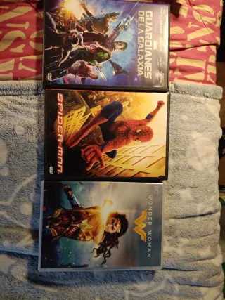 Lote 3 DVD: Spiderman, Wonder Woman, Guardianes