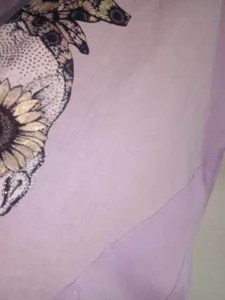 Camiseta calavera brillante talla 48