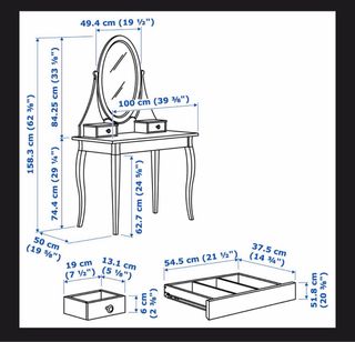 Tocador IKEA HEMNES Blanco.