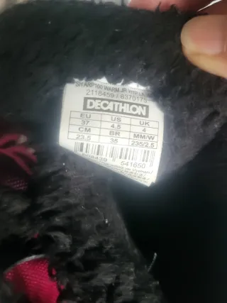 Botas senderismo mujer morado/negro