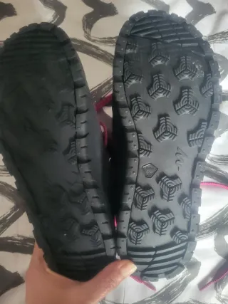 Botas senderismo mujer morado/negro