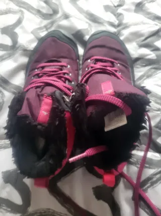 Botas senderismo mujer morado/negro