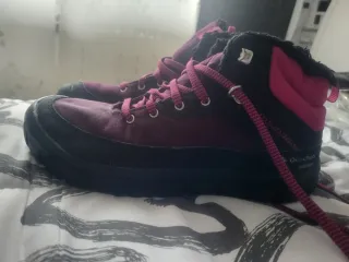 Botas senderismo mujer morado/negro