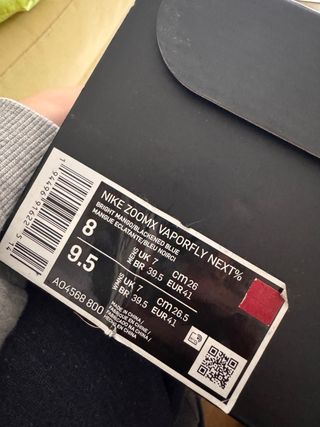 Nike ZoomX Vaporfly Next% Talla 41