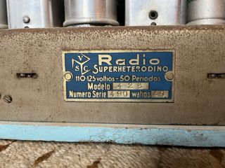Radio antigua valvulas