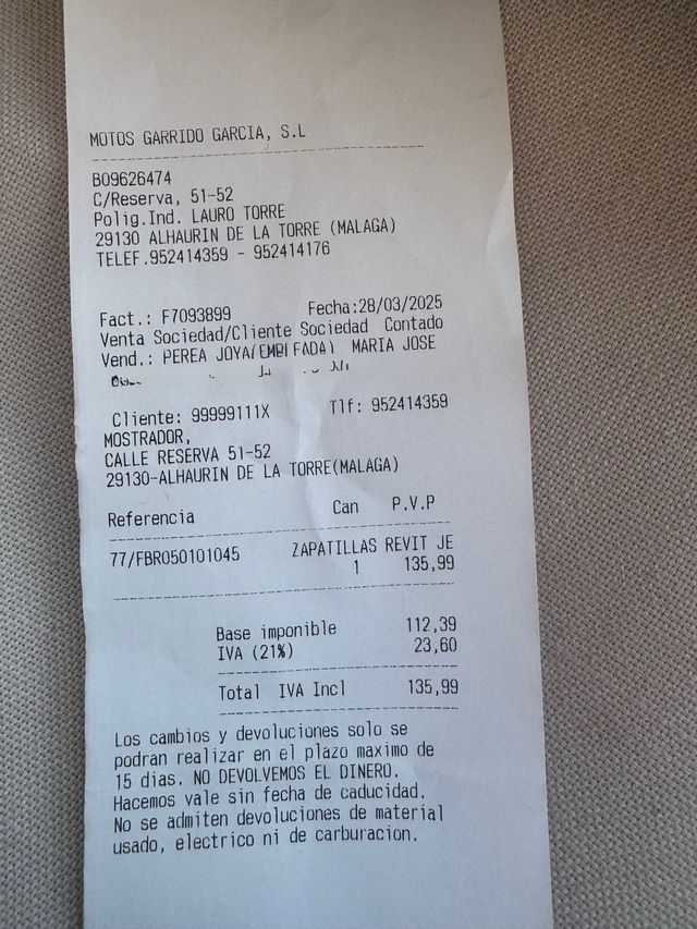 Zapatillas Moto Revit Jefferson Talla 45