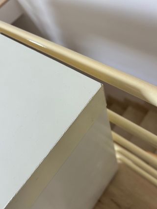 Mesa auxiliar estrecha IKEA blanca