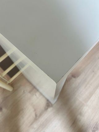 Mesa auxiliar estrecha IKEA blanca