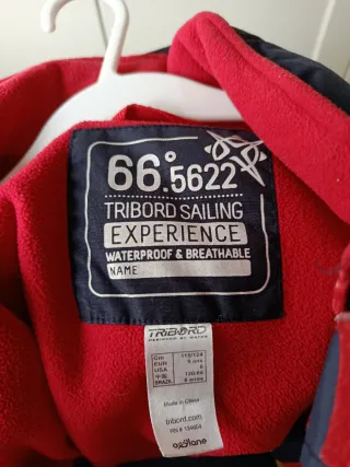 Chaqueta niño azul y roja