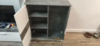 Mueble de salón gris y blanco NEGOCIABLE URGE