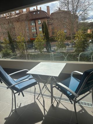 Conjunto de terraza 2 sillas y mesa