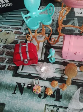 Lote Muñeca Ariel Princesa Disney Accesorios