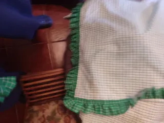 Cortinas de cocina largas a cuadros largas hechas