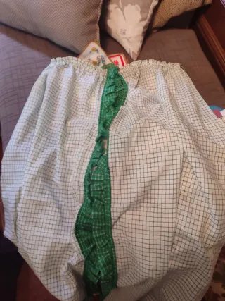 Cortinas de cocina largas a cuadros largas hechas