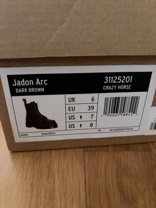 Botas Dr. Martens Jadon Crazy Horse Marrones