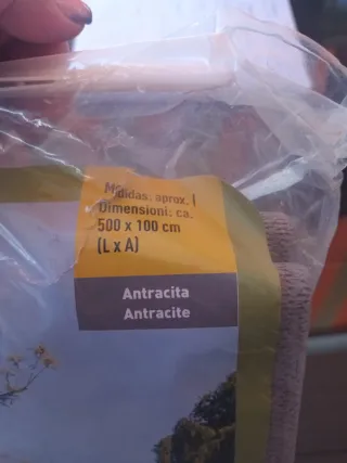 Malla Ocultación Valla Livarno Antracita