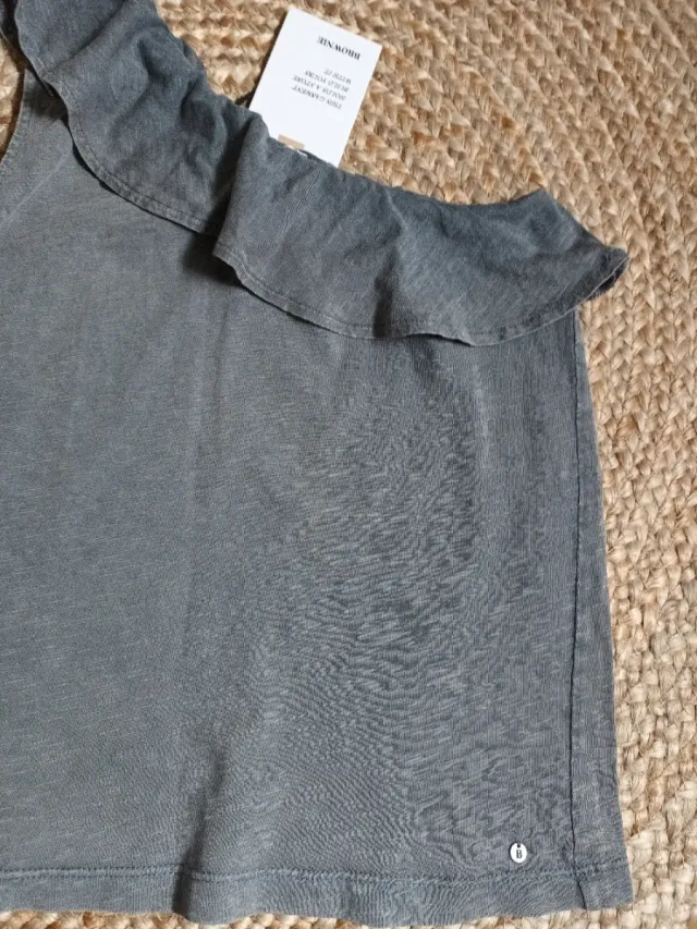 Top Brownie con volantes