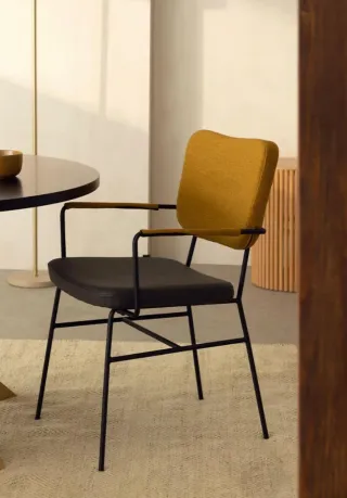 Pack 4 Sillas Diseño Tapizadas Metal