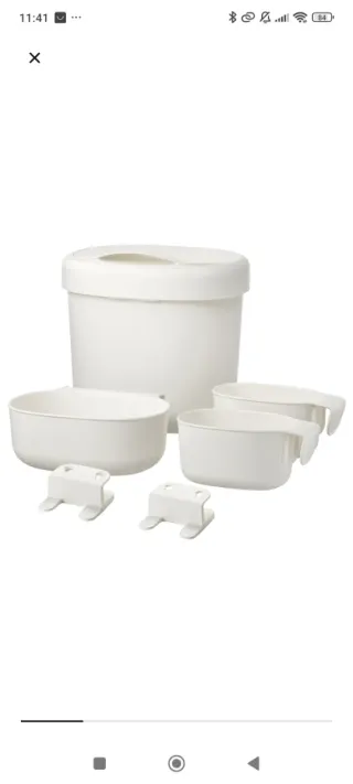 Cambiador Ikea con colchón hinchable y accesorios