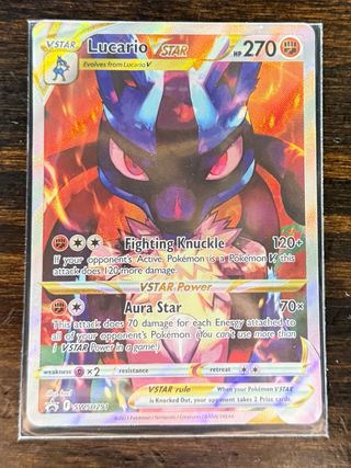 Lucario VSTAR STAR Pokémon Card - INGLES