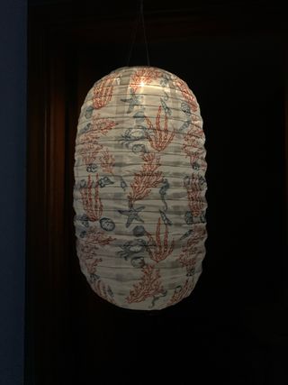 Lámpara colgante papel diseño marino