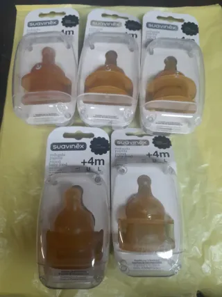 Tetinas Suavinex +4m Látex Redondas (5 uds)