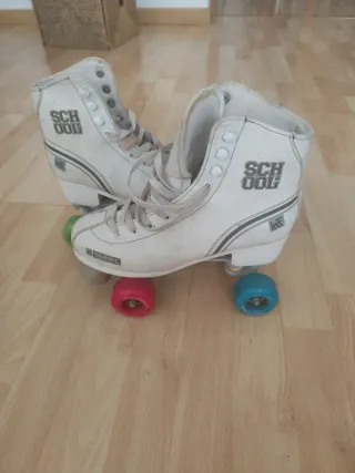 Patines 4 ruedas Old School Blancos 41