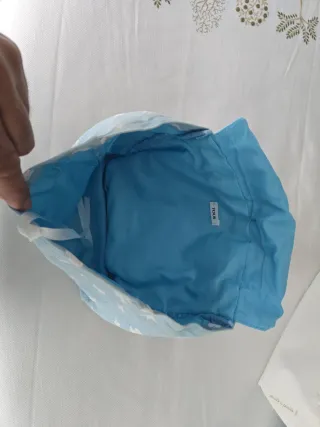 Bolso infantil Tous azul y blanco