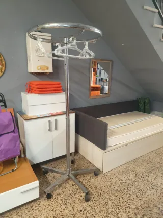 Perchero expositor tienda metal