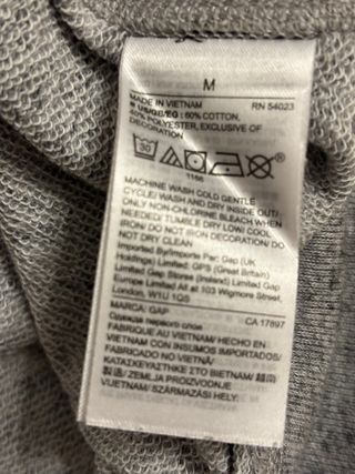 Sudadera Gap Gris Logo