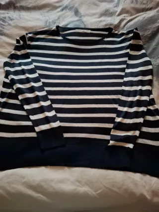 Jersey Rayas Azul y Blanco