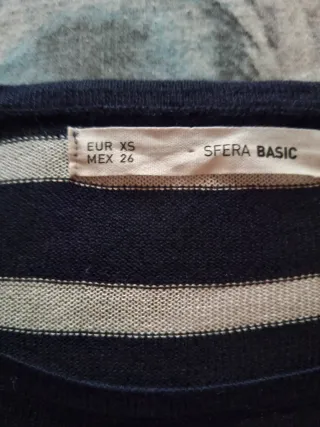 Jersey Rayas Azul y Blanco