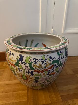 Jarrón Decorativo Vintage Cerámica Multicolor