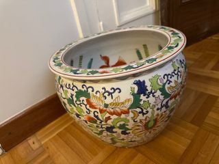 Jarrón Decorativo Vintage Cerámica Multicolor