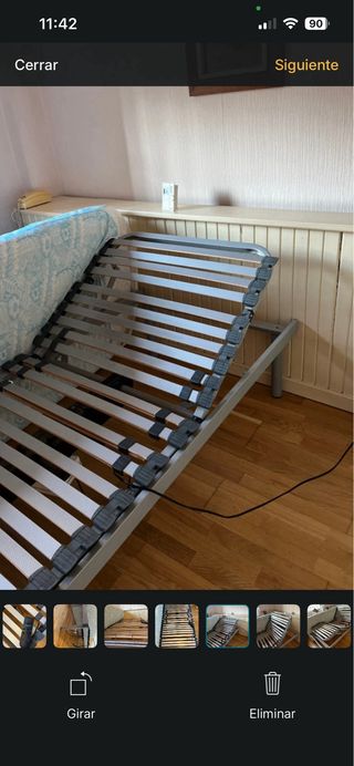 Cama articulada eléctrica individual