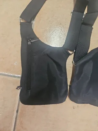 Bolso bandolera negro para hombre