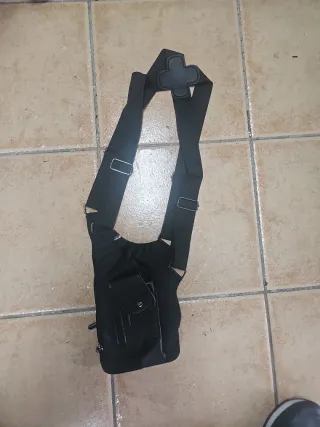 Bolso bandolera negro para hombre