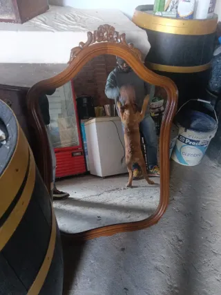 Espejo Vintage Madera y Cristal