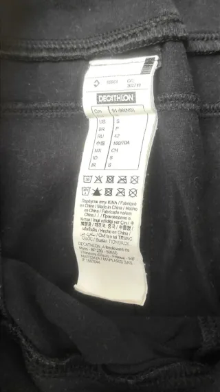 Decathlon Shorts Deportivos Negros Talla S