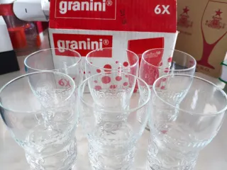 Vasos Granini de cristal