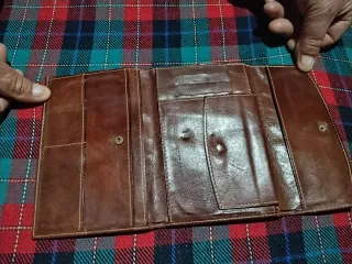 Portafoglio vera pelle vintage uomo donna