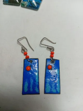 4 Pares Pendientes Estilo Van Gogh