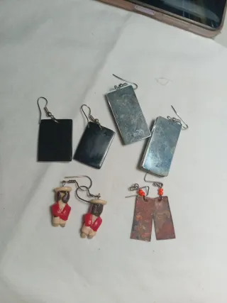 4 Pares Pendientes Estilo Van Gogh