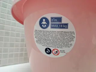 Bañera bebé Luma rosa