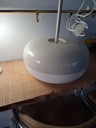 2 Lámparas Ikea Beige y Blanco.