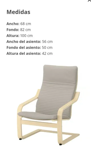 Sillón mecedora POÄNG IKEA