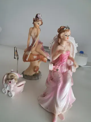 Figuras de porcelana princesas y hadas